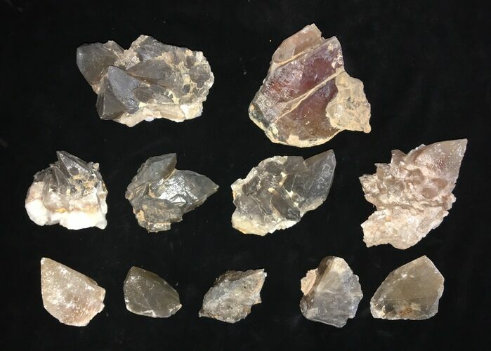 Clearance Lot: Scalenohedral Calcite Crystals - Pieces #215320